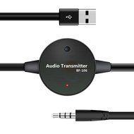 Alpharan Free Drive Good Compatible Bluetooth Audio Transmitter 3.5mm Interface Black Color