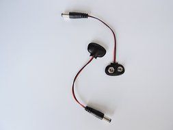 AspenTek 9v Battery Clip Snap Accessories with 2.1 X 5.5mm Male Dc Plug for Arduino(5 Pieces Packed)