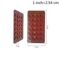 NOVTEN Chocolate Candy and Gummy Molds Silicone Ice Cube Molds, BQ108- (Random Color)