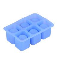 2win2buy [2 PCS] 6-Cup Ice Cubes Glass Square Silicone Mold Cool Shooters Tray Dessert Jelly Cups N4