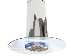 NT AIR Island Range Hood Designer Glass Lights 36" KA-223 NT AIR Made in Italy. N2