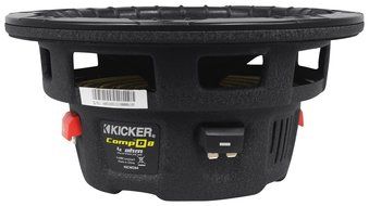 Kicker 40CWD84 CompD 8&quot; 400W 4-Ohm DVC Car Audio Subwoofer+Sealed Sub Enclosure N4