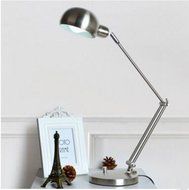 Retro European iron decorative LED lamp, high-grade business office Home Furnishing bedroom lamp (Black)