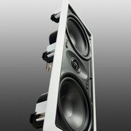 Pure Resonance Audio PRS-IW6500HT Home Theater In Wall LCR Speaker 80W 8 Ohms Pivoting Tweeter - SINGLE