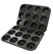 Webake 2-Pack 12 Cavity Mini Bundt Cake Pan and 12 Cavity Muffin Pan,Non-stick N2