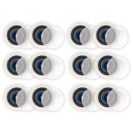 Blue Octave LC82 In Ceiling 8&quot; Speakers Home Theater Surround Sound 2-Way Speaker 6 Pair Pack