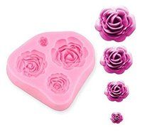 HUAL 4 Small Roses Modeling Bakeware Soap
