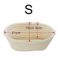 iEFiEL Sourdough Brotform Bread Dough Proofing Handmade Rising Rattan Banneton Basket (1, Medium Oblong (9.8*5.9... N9