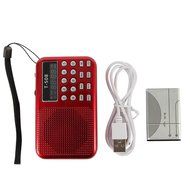 Balight Mini Portable Rechargeable Dual Band LCD Digital LED display panel stereo FM Radio USB TF mirco SD card...