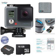 GoPro HERO Action Camera with 16GB and GoPole Venturecase Weatherproof Softcase N3