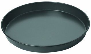2 Packs Pizza Tray Pan Baking Platters Non-Stick Black Aluminum Alloy,1 Deep Dish,1 Shallow Dish,11" N2