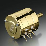 EIZZ Premium 24-Step Stereo Attenuator HIFI Volume Potentiometer LOG 100K 250K N2