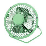 Starsource Adjustable Four Fan Blade 4 Inch USB Mini Desktop Fan With ON/OFF Switch ( Green ) N14