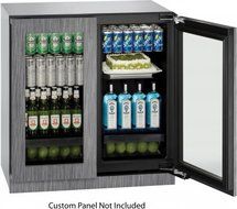 U-Line U3036RRGLINT00B 6.9 cu. ft. Capacity 36" Modular 3000 Series Freestanding or Built In Full Size Beverage...