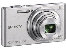 DSC-W730 Cyber-Shot Digital Camera, 16.1 MP, 8x Optical Zoom, Silver