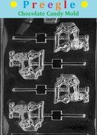 PLP-M116 Carousel Horse Lolly Chocolate Candy Mold