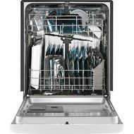 24" 50 dBA Control Dishwasher with 4-Blade Finish: White