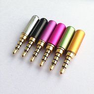 Timibis 6Pcs 4 Pole 3.5mm Male Repair headphone Stereo Jack Plug Metal Audio Soldering &amp; Spring Connector Adaptor... N4
