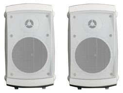 Audio Experience AES0107B Weatherproof Experience Patio Speakers 100W, 6.5&quot; 2-Way Woofer Speaker and 1&quot; Aluminum...