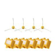 Hongfa Irobot Roomba Replacement Filter Roomba Yellow Hepa Filter and 3 Armed Side Brush Compatible with Roomba...