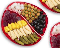 Zak! Designs Moso Divided Plate, 100% Natural Materials and BPA-free, 10.5", Rye, Set of 6 N27