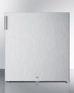 Compact all-refrigerator with automatic defrost and front lock