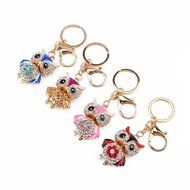 Oligex(TM) Owl Keychain Rhinestone Crystal Key Ring Chain Bag Charm Pendant Gift Alloy Toy N3