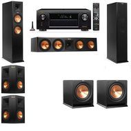 Klipsch RP-260F Tower Speakers-R112SW-5.2-Denon AVR-X3200W