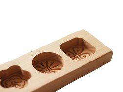 D-Sun Wooden Pasta Cake Steamed Pumpkin Pie Pasta Rice Cake Green Bean Cake Wooden Baking Mold N2