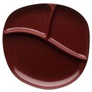 Zak! Designs Moso Divided Plate, 100% Natural Materials and BPA-free, 10.5", Rye, Set of 6 N33