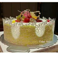 Garwarm Cake Decorating Tools Fondant Lace Silicone Mat Cake Decorating Molds 15.78 inches N3