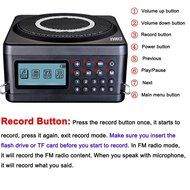 EXMAX E260W 2.4G Wireless Portable Amplifier Dual voice coil speaker LCD Display Support FM MP3 Recording 18W... N5