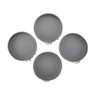 4 Pieces, Nonstick Coating Springform Pan Set in Gray N3