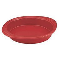 SilverStone Hybrid Ceramic Nonstick Bakeware 9-Inch Round Cake Pan, Chili Red by SilverStone