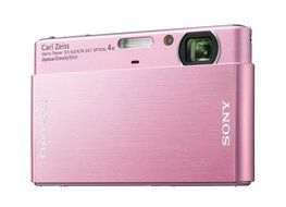 Sony Cybershot DSC-T77 10MP Digital Camera with 4x Optical Zoom with Super Steady Shot Image Stabilization (Pink) N14