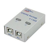 USB 2.0 2-Port Sharing Auto-Switch Printer Scanner Splitter N4