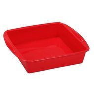 7.3x1.6&quot; Square Cake Pans Red Silicone Cake Mold Pasta Baking Tools Pan Bakeware Square Cake Pan Cake Decorating...