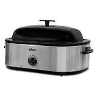 NEW Oster CKSTRS18 24LB Turkey Roaster Oven with High Dome 18-Quart, Stainless Steel