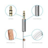 AIFFECT 3.5mm Premium Auxiliary Audio Cable, 3.3 ft Male to Male Aux Cable for Samsung Galaxy, iPhone, iPod, Nexus...