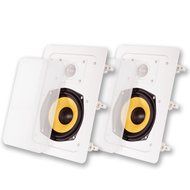 Acoustic Audio HD-6Pr 6.5-Inch Round 2 Way Kevlar Speakers (White) N11