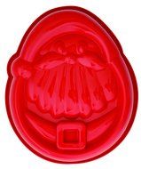Pavoni FRT165 Platinum Silicone Santa Claus Cake Mould, Red
