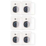 Blue Octave RW53 In Wall Speakers 3 Way Home 1680 Watts New 3 Pair Pack RW53-3PR
