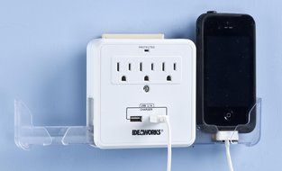 Smartphone Charging Station With Usb Outlet Multiplier - Dual Surge Protector (2-Pack) N2