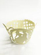 HUAL Cupcake Wrappers 50 Filigree Artistic Bake Cake Paper Cups Marry Lace Laser Cut Liner Baking Cup Muffin Case... N8