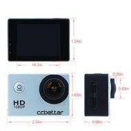 CCbetter 2.0-Inch 12MP 1080P HD CS720 Waterproof Sports Camera with 170&deg; Wide-angle Helmet DVR, 2 Batteries and... N7