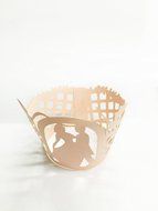 HUAL Cupcake Wrappers 50 Filigree Artistic Bake Cake Paper Cups Marry Lace Laser Cut Liner Baking Cup Muffin Case... N11