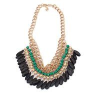 Hot Fashion Jewelry Crystal Chunky Statement Bib Pendant Chain Choker Necklace