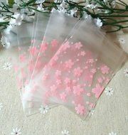 ONOR-Tech 100 PCS Lovely Cute OPP Self Adhesive Cookie Bakery Candy Biscuit Treat Gift Diy Plastic Bag (Flower) N29