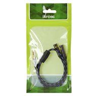 Audio AUX Splitter Cable, iKross 3.5mm Headphone Braided Jacket Audio Stereo Splitter Cable - 1 Male to 2 Female... N2