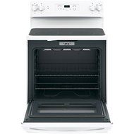 GE JB645DKWW 30" Star K Freestanding Electric Range with 4 Radiant Elements, 5.3 cu. ft. Oven Capacity, White